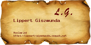 Lippert Giszmunda névjegykártya